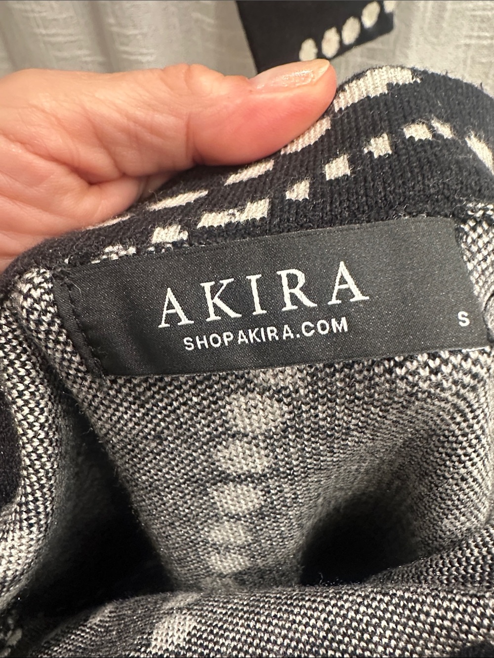 akira sweater and skirt size small geometric - Picture 8 of 8